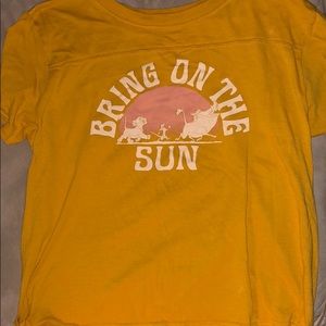 Orange lion king t-shirt